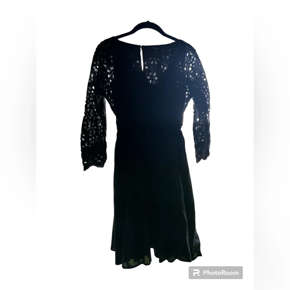 Long Sleeve Black Dress - Picture 1 of 4